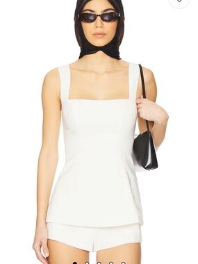 Lovers + Friends White Brixton Top
